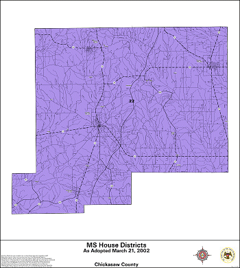 Mississippi House Districts - Chickasaw County