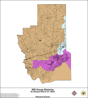 Mississippi House Districts - Hancock County
