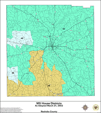 Mississippi House Districts - Neshoba County