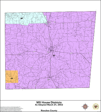 Mississippi House Districts - Noxubee County
