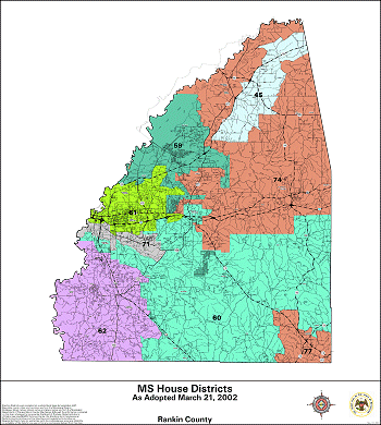 Mississippi House Districts - Rankin County