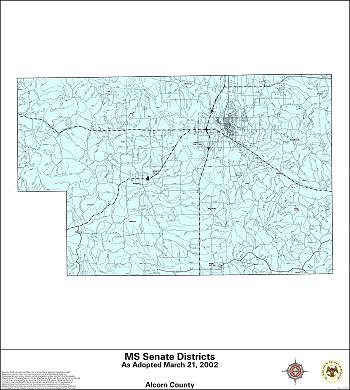 Mississippi Senate Districts - Alcorn County