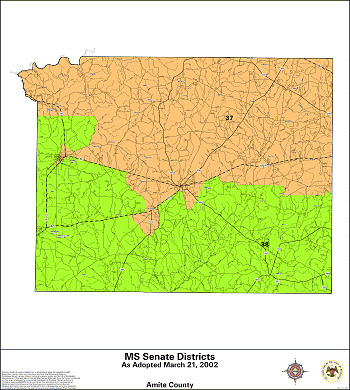 Mississippi Senate Districts - Amite County
