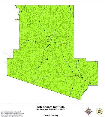 Mississippi Senate Districts - Carroll County