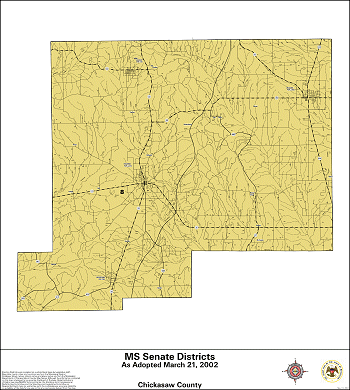 Mississippi Senate Districts - Chickasaw County