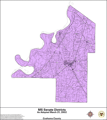 Mississippi Senate Districts - Coahoma County
