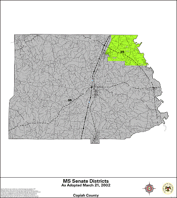 Mississippi Senate Districts - Copiah County