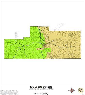 Mississippi Senate Districts - Grenada County
