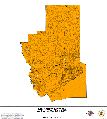 Mississippi Senate Districts - Hancock County