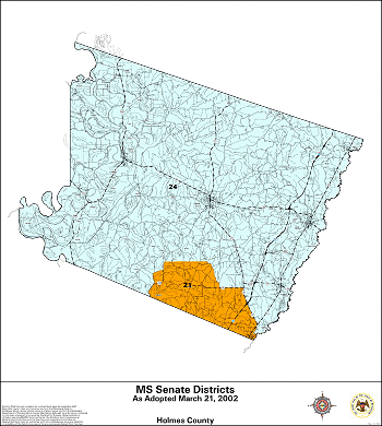 Mississippi Senate Districts - Holmes County