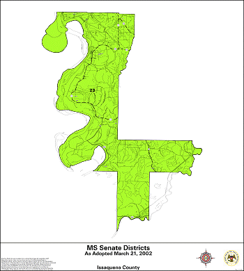 Mississippi Senate Districts - Issaquena County