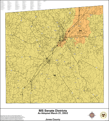 Mississippi Senate Districts - Jones County