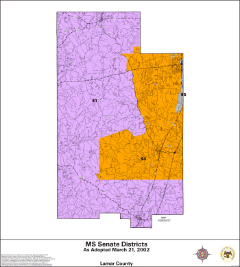 Mississippi Senate Districts - Lamar County