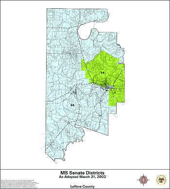 Mississippi Senate Districts - Leflore County