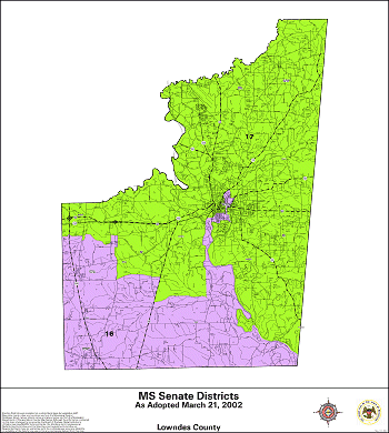 Mississippi Senate Districts - Lowndes County