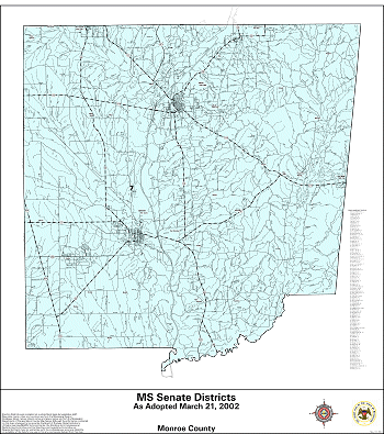 Mississippi Senate Districts - Monroe County