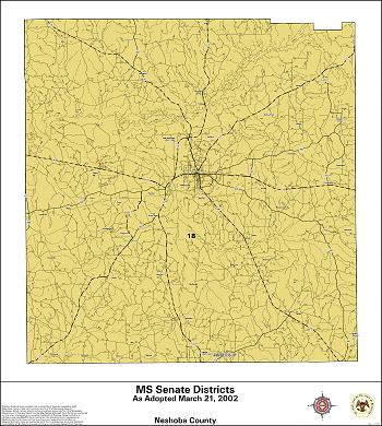 Mississippi Senate Districts - Neshoba County