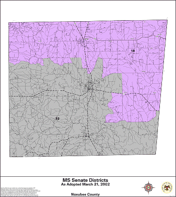 Mississippi Senate Districts - Noxubee County