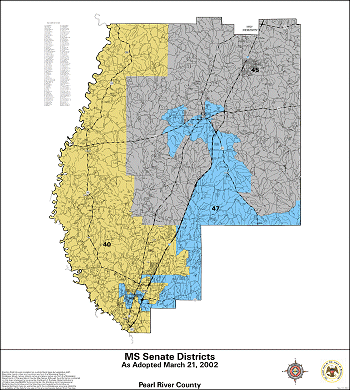 Mississippi Senate Districts - Pearl River County