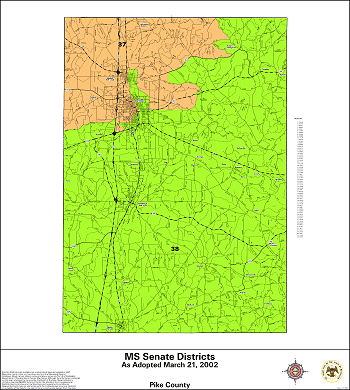 Mississippi Senate Districts - Pike County