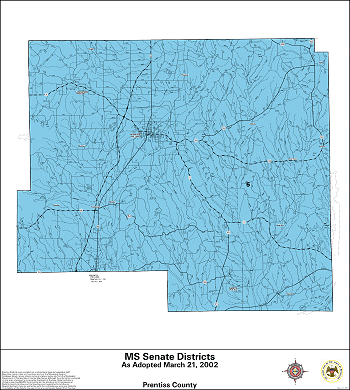 Mississippi Senate Districts - Prentiss County