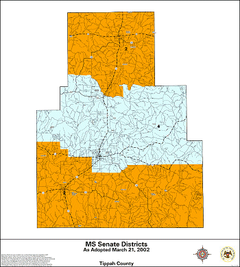 Mississippi Senate Districts - Tippah County