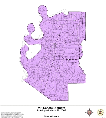 Mississippi Senate Districts - Tunica County