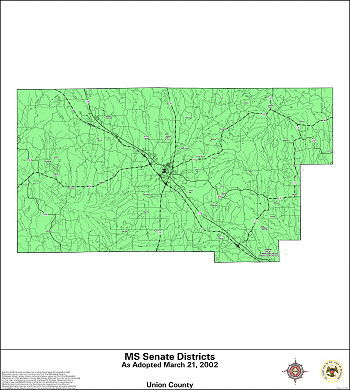 Mississippi Senate Districts - Union County