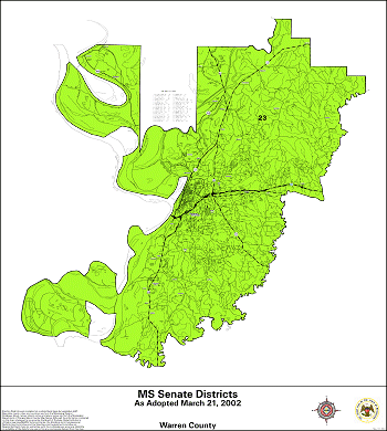 Mississippi Senate Districts - Warren County
