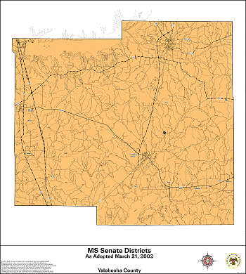 Mississippi Senate Districts - Yalobusha County